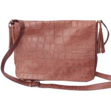 besace Marjana croco camel